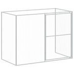 Petshop - Accesorii petshop - Culcusuri si custi - Custi interior si exterior - Cusca de caine cu tarc antracit 214x1069x181 cm otel galvanizat - Infinity.ro