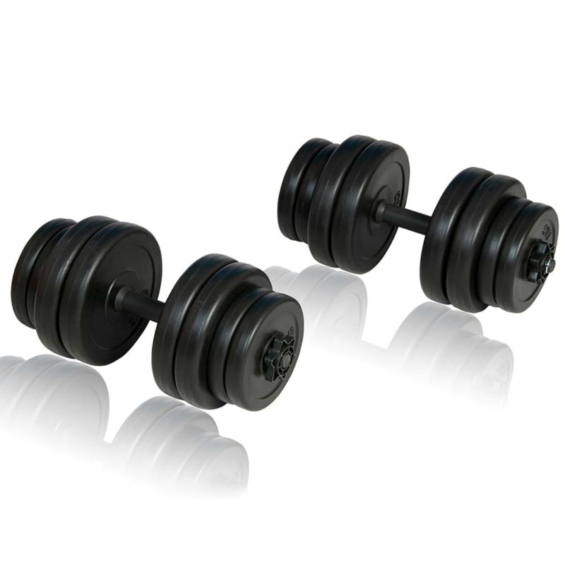 Sport si Outdoor - Fitness - Aparate fitness - Aparate si banci multifunctionale - Set gantere pt banca greutati pliabila pentru sala de gimnastica acasa - Infinity.ro