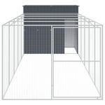 Petshop - Accesorii petshop - Culcusuri si custi - Custi interior si exterior - Cusca de caine cu tarc antracit 214x661x181 cm otel galvanizat - Infinity.ro