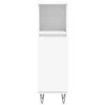 Casa si Gradina - Mobilier - Mobilier baie - Corpuri baie - Dulap de baie, alb, 30x30x100 cm, lemn prelucrat - Infinity.ro