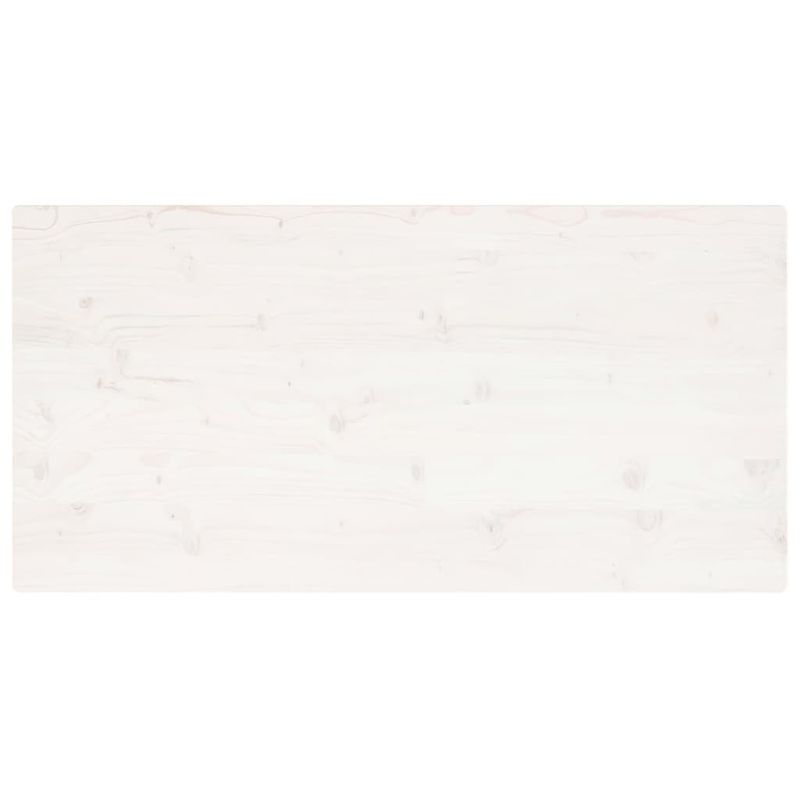 Casa si Gradina - Mobilier - Feronerie si accesorii mobila - Blat de masa alb 100x50x2,5 cm lemn masiv de pin dreptunghiular - Infinity.ro