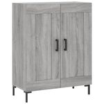 Casa si Gradina - Mobilier - Comode si corpuri - Comode - Dulap inalt, gri sonoma, 69,5x34x180 cm, lemn compozit - Infinity.ro