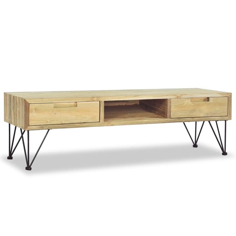 Casa si Gradina - Mobilier - Comode si corpuri - Comode - Comoda TV, 120 x 35 x 35 cm, lemn masiv de tec - Infinity.ro