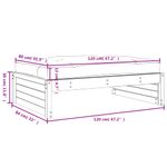Casa si Gradina - Gradina si terasa - Mobilier exterior - Canapele si fotolii gradina - Taburet de gradina, 120x80 cm, lemn de pin impregnat - Infinity.ro