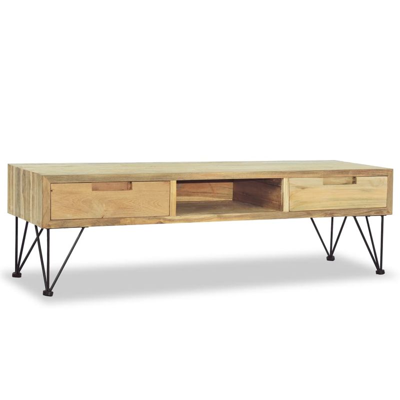 Casa si Gradina - Mobilier - Comode si corpuri - Comode - Comoda TV, 120 x 35 x 35 cm, lemn masiv de tec - Infinity.ro