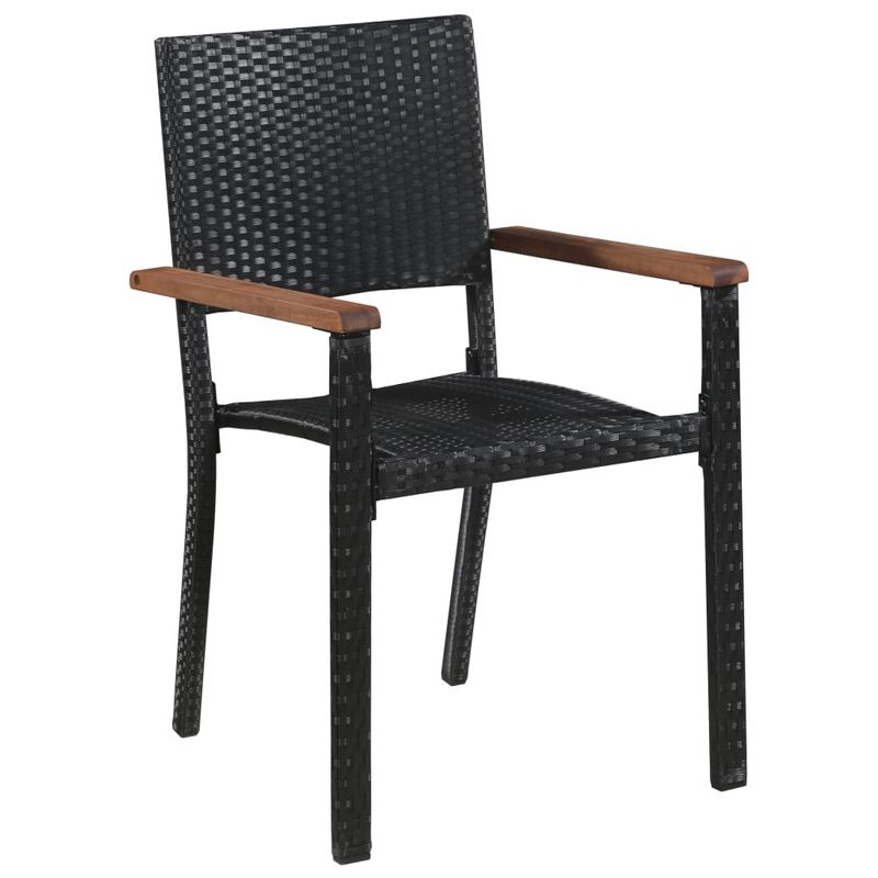 Casa si Gradina - Gradina si terasa - Mobilier exterior - Seturi mobila gradina - Set de masa pentru gradina, 5 piese, negru - Infinity.ro