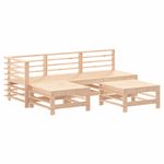 Casa si Gradina - Gradina si terasa - Mobilier exterior - Seturi mobila gradina - Set mobilier relaxare de gradina 5 piese lemn masiv de pin - Infinity.ro