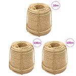 Casa si Gradina - Constructii - Feronerie si accesorii - Sfoara si lanturi - Franghii de sisal, 3 buc., 20 mm - Infinity.ro