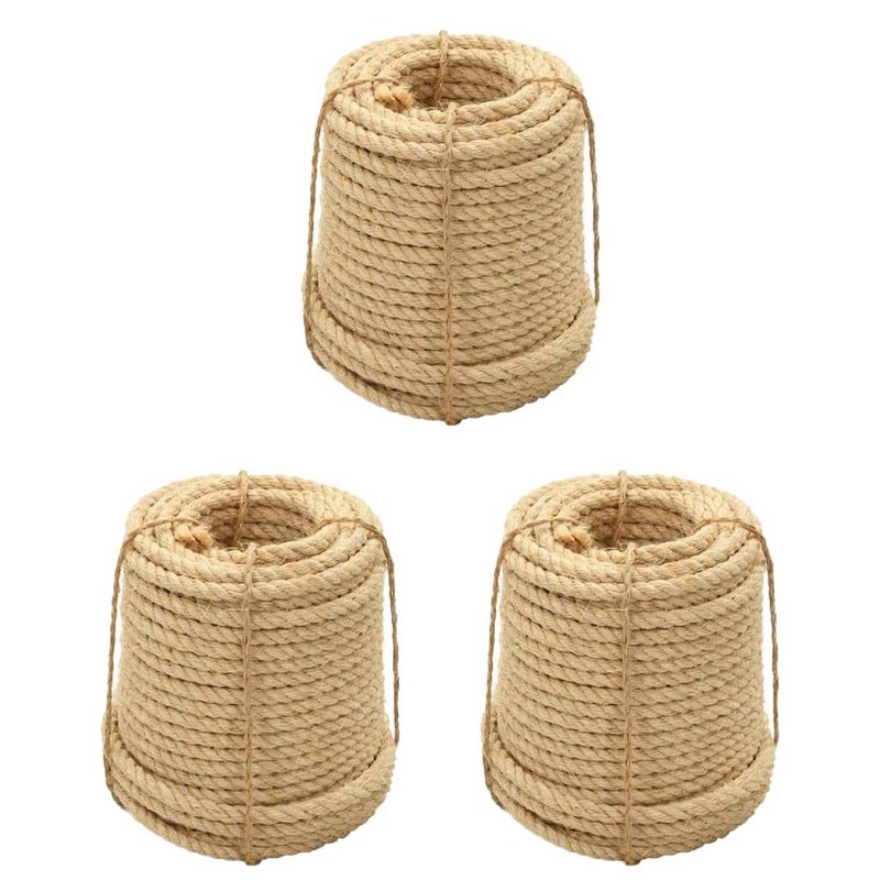 Casa si Gradina - Constructii - Feronerie si accesorii - Sfoara si lanturi - Franghii de sisal, 3 buc., 20 mm - Infinity.ro