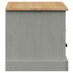 Casa si Gradina - Mobilier - Comode si corpuri - Comode - Comoda TV VIGO, gri, 106x40x40 cm, lemn masiv de pin - Infinity.ro