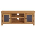 Casa si Gradina - Mobilier - Comode si corpuri - Comode - Comoda TV, 110x35x44 cm, lemn masiv de stejar - Infinity.ro