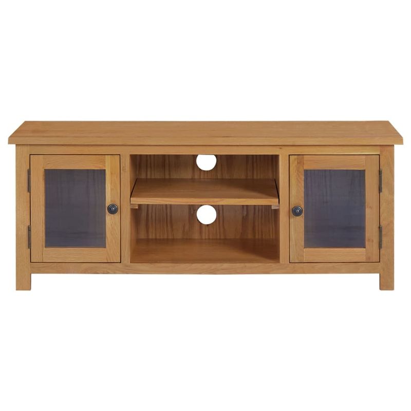 Casa si Gradina - Mobilier - Comode si corpuri - Comode - Comoda TV, 110x35x44 cm, lemn masiv de stejar - Infinity.ro