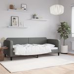 Casa si Gradina - Mobilier - Paturi si accesorii - Paturi - Cadru de pat, gri inchis, 80x200 cm, textil - Infinity.ro