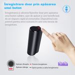 Laptop, Telefoane si Tablete - Wearables si gadgeturi - Gadgeturi - Dispozitive spionaj - Mini reportofon profesional, Q70, 8 GB, magnetic, activare vocala - Infinity.ro