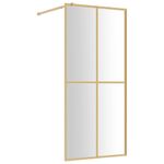 Casa si Gradina - Sanitare - Cazi si cabine de dus - Paravane si usi - Paravan dus walk-in, auriu, 80x195 cm, sticla ESG transparenta - Infinity.ro