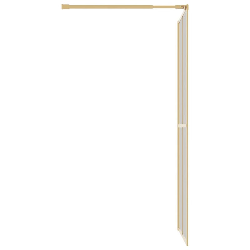 Casa si Gradina - Sanitare - Cazi si cabine de dus - Paravane si usi - Paravan dus walk-in, auriu, 80x195 cm, sticla ESG transparenta - Infinity.ro
