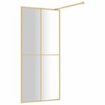 Casa si Gradina - Sanitare - Cazi si cabine de dus - Paravane si usi - Paravan dus walk-in, auriu, 80x195 cm, sticla ESG transparenta - Infinity.ro