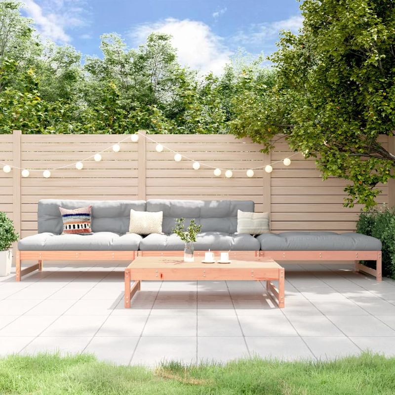 Casa si Gradina - Gradina si terasa - Mobilier exterior - Seturi mobila gradina - Set mobilier relaxare gradina, 4 piese, lemn masiv Douglas - Infinity.ro