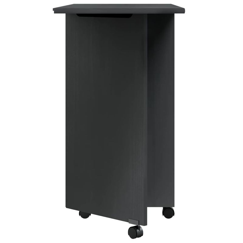 Casa si Gradina - Mobilier - Dulapuri si sifoniere - Dulapuri - Dulap rulant cu birou MOSS gri lemn masiv de pin - Infinity.ro