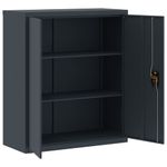 Casa si Gradina - Constructii - Depozitare, transport si protectie - Rafturi, fisete si vestiare - Fiset, antracit, 90x40x145 cm, otel - Infinity.ro