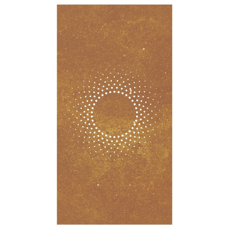 Casa si Gradina - Decoratiuni - Decoratiuni perete - Decor perete de gradina 105x55 cm design soare otel Corten - Infinity.ro