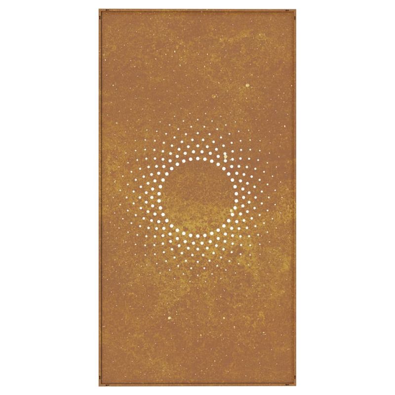 Casa si Gradina - Decoratiuni - Decoratiuni perete - Decor perete de gradina 105x55 cm design soare otel Corten - Infinity.ro