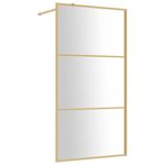Casa si Gradina - Sanitare - Cazi si cabine de dus - Paravane si usi - Paravan de dus walk-in auriu 115x195 cm sticla ESG transparenta - Infinity.ro
