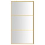 Casa si Gradina - Sanitare - Cazi si cabine de dus - Paravane si usi - Paravan de dus walk-in auriu 115x195 cm sticla ESG transparenta - Infinity.ro