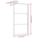 Casa si Gradina - Sanitare - Cazi si cabine de dus - Paravane si usi - Paravan de dus walk-in auriu 115x195 cm sticla ESG transparenta - Infinity.ro