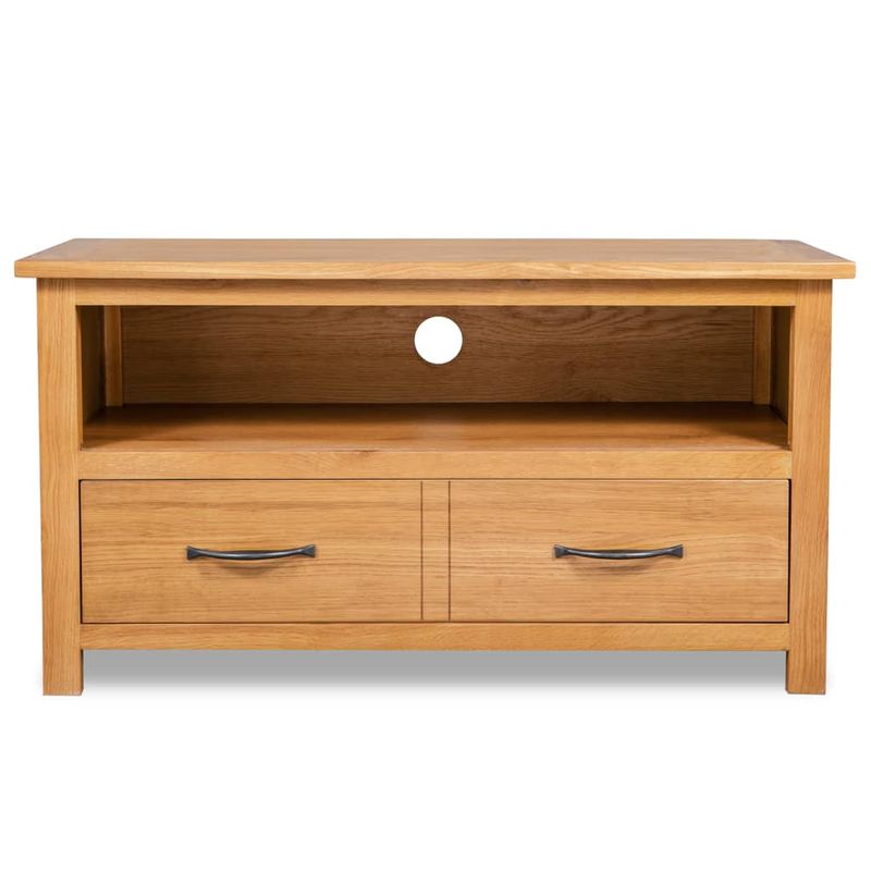Casa si Gradina - Mobilier - Comode si corpuri - Comode - Comoda TV, 90 x 35 x 48 cm, lemn masiv de stejar - Infinity.ro