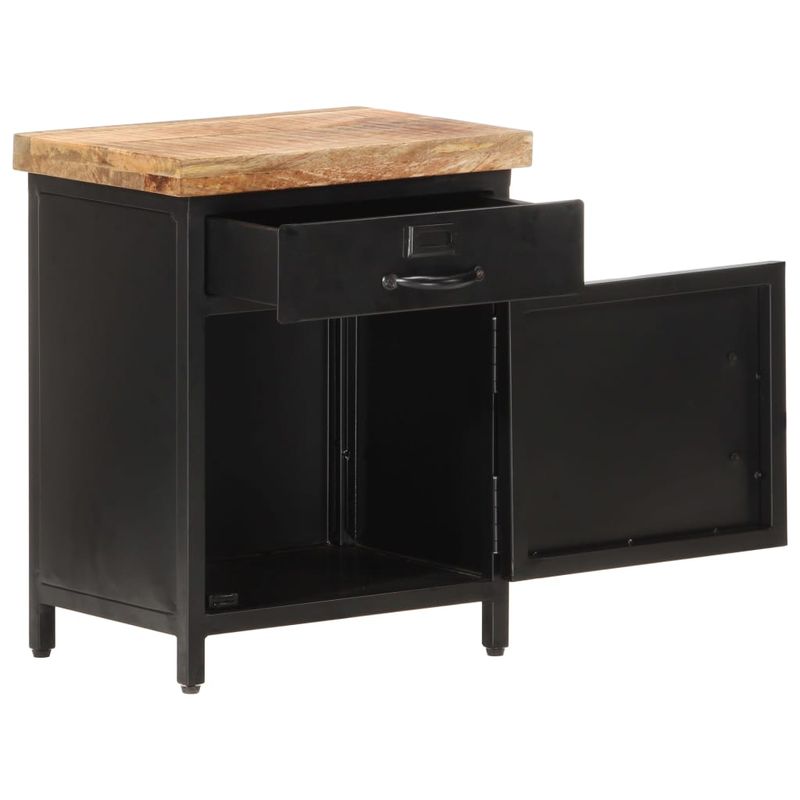 Casa si Gradina - Mobilier - Comode si corpuri - Noptiere - Noptiera, 40 x 30 x 52 cm, lemn de mango nefinisat - Infinity.ro