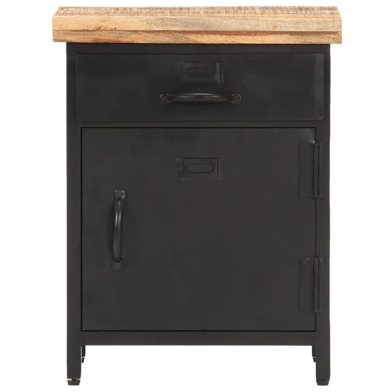 Casa si Gradina - Mobilier - Comode si corpuri - Noptiere - Noptiera, 40 x 30 x 52 cm, lemn de mango nefinisat - Infinity.ro