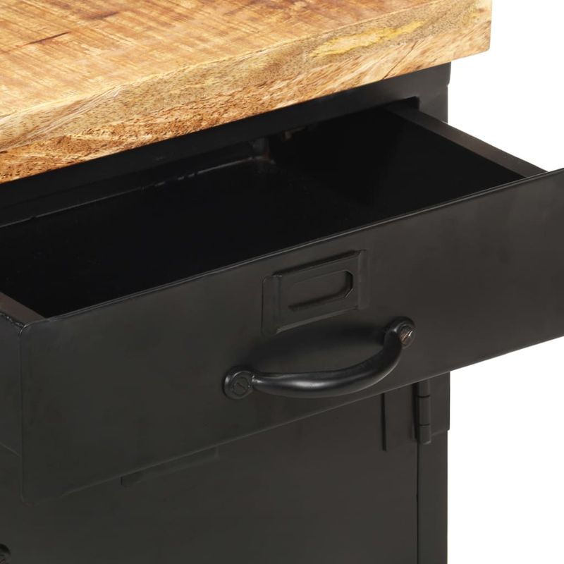 Casa si Gradina - Mobilier - Comode si corpuri - Noptiere - Noptiera, 40 x 30 x 52 cm, lemn de mango nefinisat - Infinity.ro