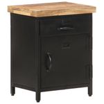 Casa si Gradina - Mobilier - Comode si corpuri - Noptiere - Noptiera, 40 x 30 x 52 cm, lemn de mango nefinisat - Infinity.ro