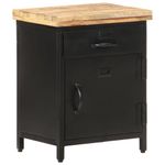 Casa si Gradina - Mobilier - Comode si corpuri - Noptiere - Noptiera, 40 x 30 x 52 cm, lemn de mango nefinisat - Infinity.ro