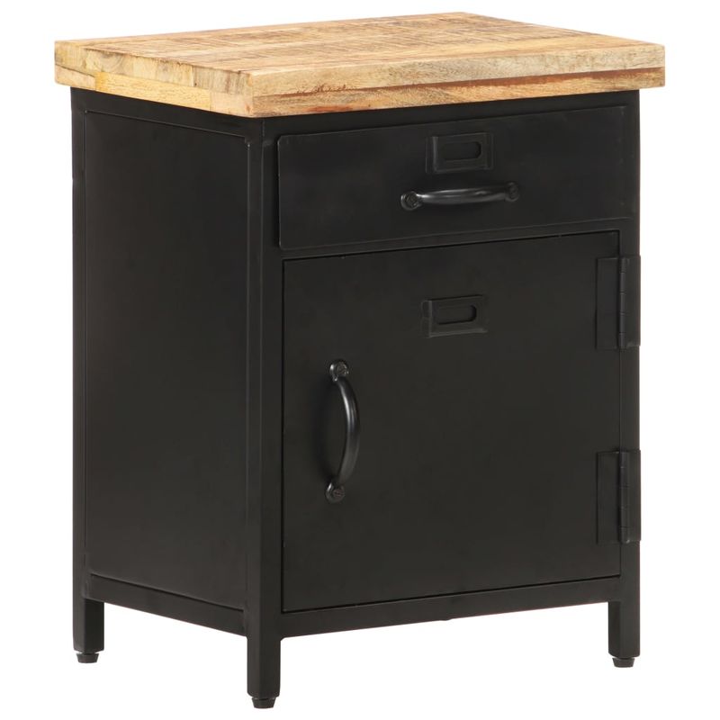Casa si Gradina - Mobilier - Comode si corpuri - Noptiere - Noptiera, 40 x 30 x 52 cm, lemn de mango nefinisat - Infinity.ro