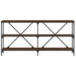 Casa si Gradina - Mobilier - Comode si corpuri - Console - Masa consola stejar maro, 160x30x75 cm, lemn prelucrat si fier - Infinity.ro