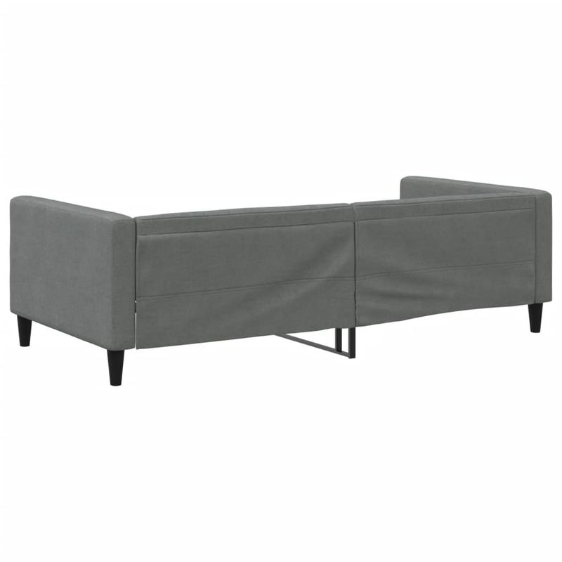 Casa si Gradina - Mobilier - Paturi si accesorii - Paturi - Cadru de pat, gri inchis, 100 x 200 cm, material textil - Infinity.ro