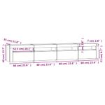 Casa si Gradina - Mobilier - Comode si corpuri - Comode - Comoda TV cu lumini LED, alb, 240x35x40 cm - Infinity.ro