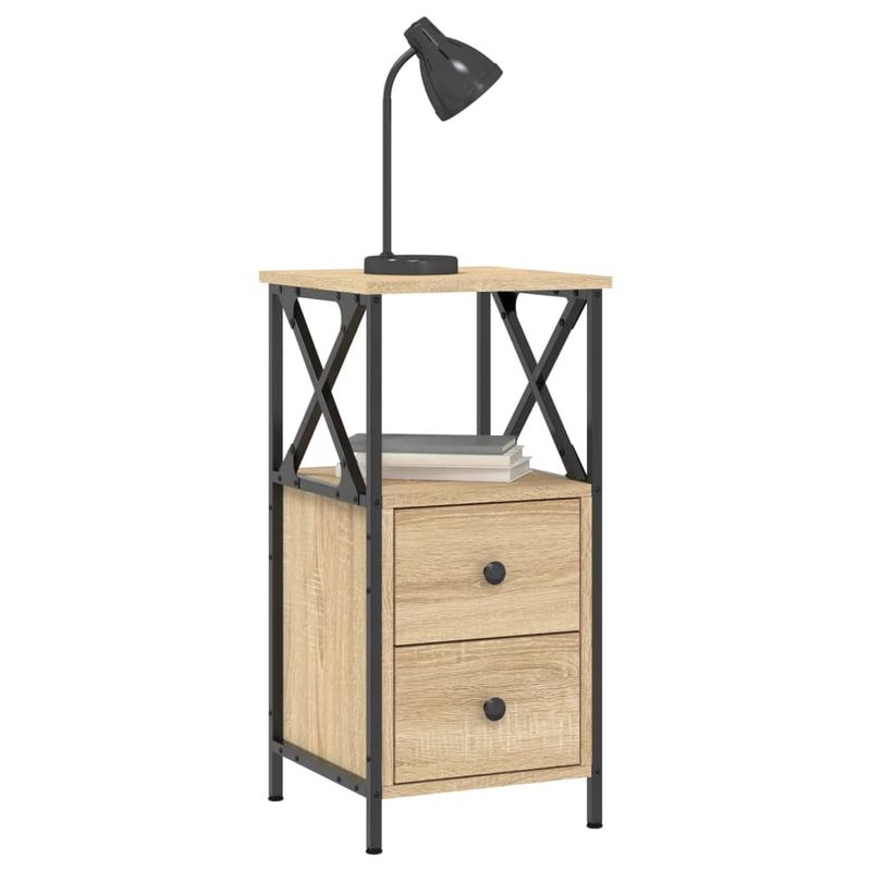 Casa si Gradina - Mobilier - Comode si corpuri - Noptiere - Noptiera, stejar sonoma, 34x35,5x70 cm, lemn compozit - Infinity.ro