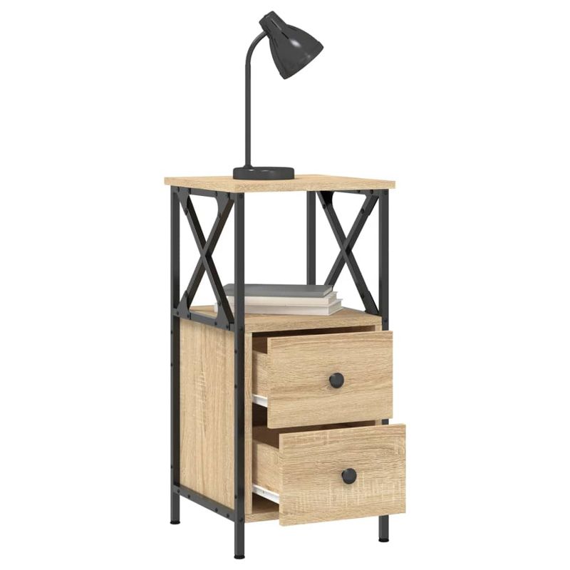 Casa si Gradina - Mobilier - Comode si corpuri - Noptiere - Noptiera, stejar sonoma, 34x35,5x70 cm, lemn compozit - Infinity.ro