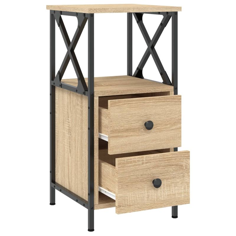 Casa si Gradina - Mobilier - Comode si corpuri - Noptiere - Noptiera, stejar sonoma, 34x35,5x70 cm, lemn compozit - Infinity.ro