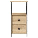Casa si Gradina - Mobilier - Comode si corpuri - Noptiere - Noptiera, stejar sonoma, 34x35,5x70 cm, lemn compozit - Infinity.ro