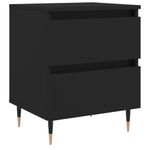 Casa si Gradina - Mobilier - Comode si corpuri - Noptiere - Noptiera, negru, 40x35x50 cm, lemn prelucrat - Infinity.ro