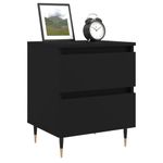 Casa si Gradina - Mobilier - Comode si corpuri - Noptiere - Noptiera, negru, 40x35x50 cm, lemn prelucrat - Infinity.ro