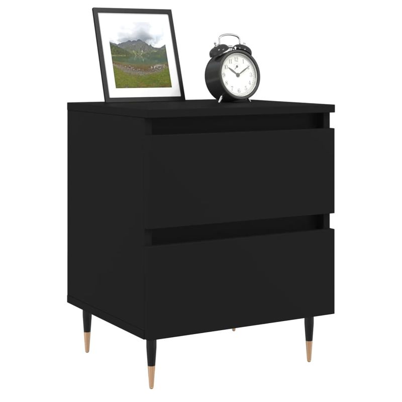 Casa si Gradina - Mobilier - Comode si corpuri - Noptiere - Noptiera, negru, 40x35x50 cm, lemn prelucrat - Infinity.ro