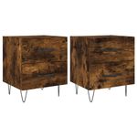 Casa si Gradina - Mobilier - Comode si corpuri - Noptiere - Noptiere, 2 buc., stejar fumuriu, 40x35x47,5 cm, lemn compozit - Infinity.ro
