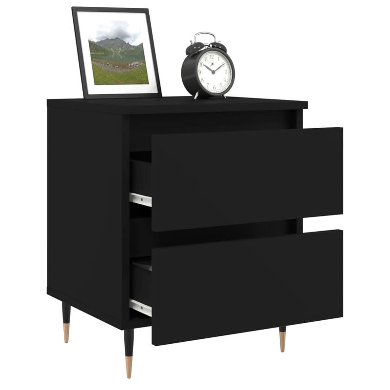Casa si Gradina - Mobilier - Comode si corpuri - Noptiere - Noptiera, negru, 40x35x50 cm, lemn prelucrat - Infinity.ro