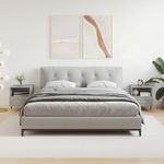 Casa si Gradina - Mobilier - Comode si corpuri - Noptiere - Noptiere, 2 buc., gri beton, 40x35x47,5 cm, lemn compozit - Infinity.ro
