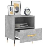 Casa si Gradina - Mobilier - Comode si corpuri - Noptiere - Noptiere, 2 buc., gri beton, 40x35x47,5 cm, lemn compozit - Infinity.ro